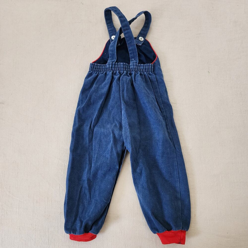 Vintage Bear Denim Overalls 24 months - Picture 5 of 6